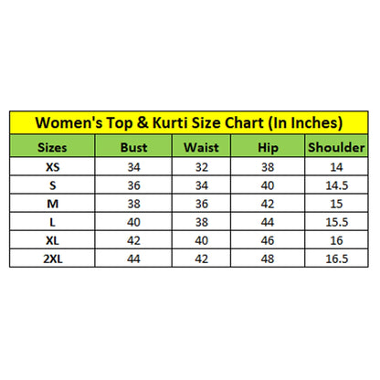 Generic Women's Georgette Embroidery 3-4th Sleeve V-Neck Kurti (Purple)