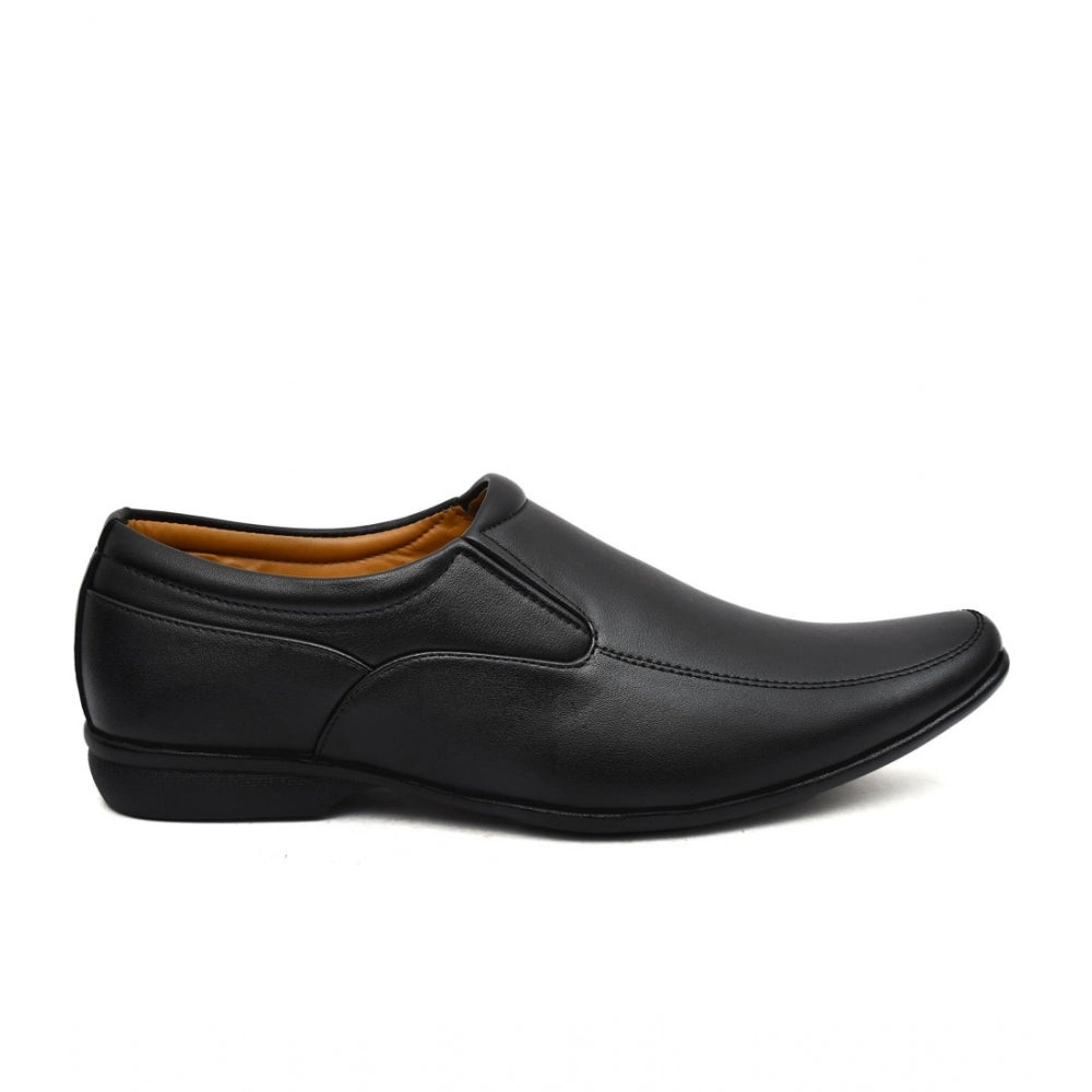 Generic Men's Faux Leather Formal Shoes (Black)