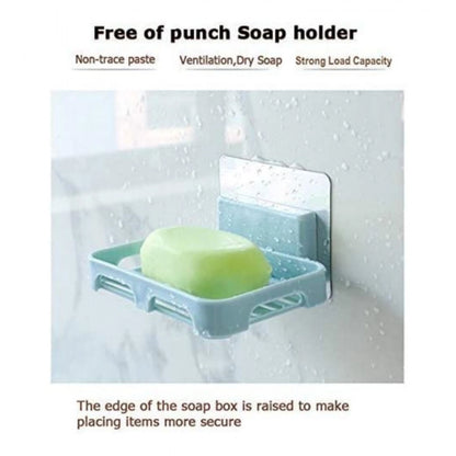 Generic Pack of 5_Magic Sticker Soap Holder – Wall-Mount Soap Organizers (Color: Assorted )